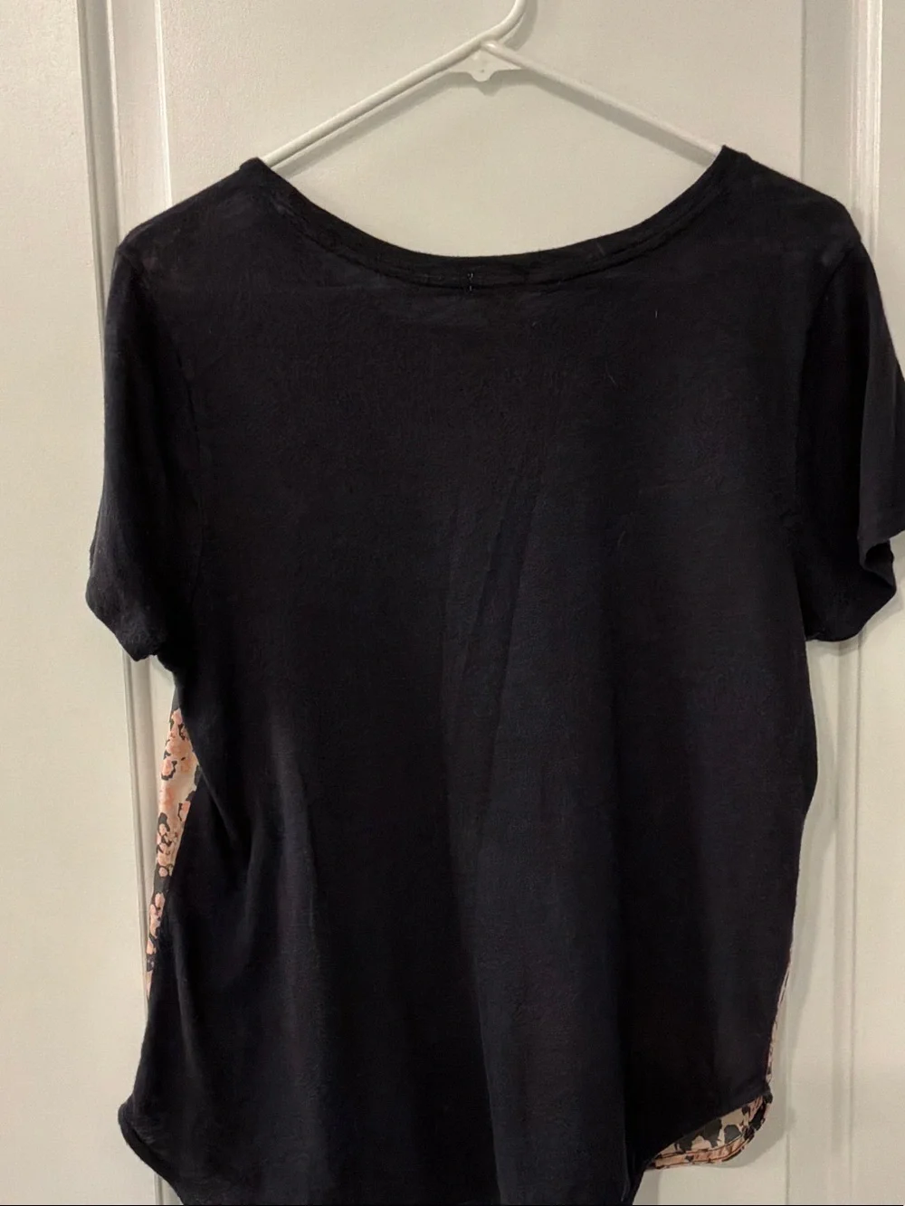 J. Crew Pink Floral Short Sleeve Tee